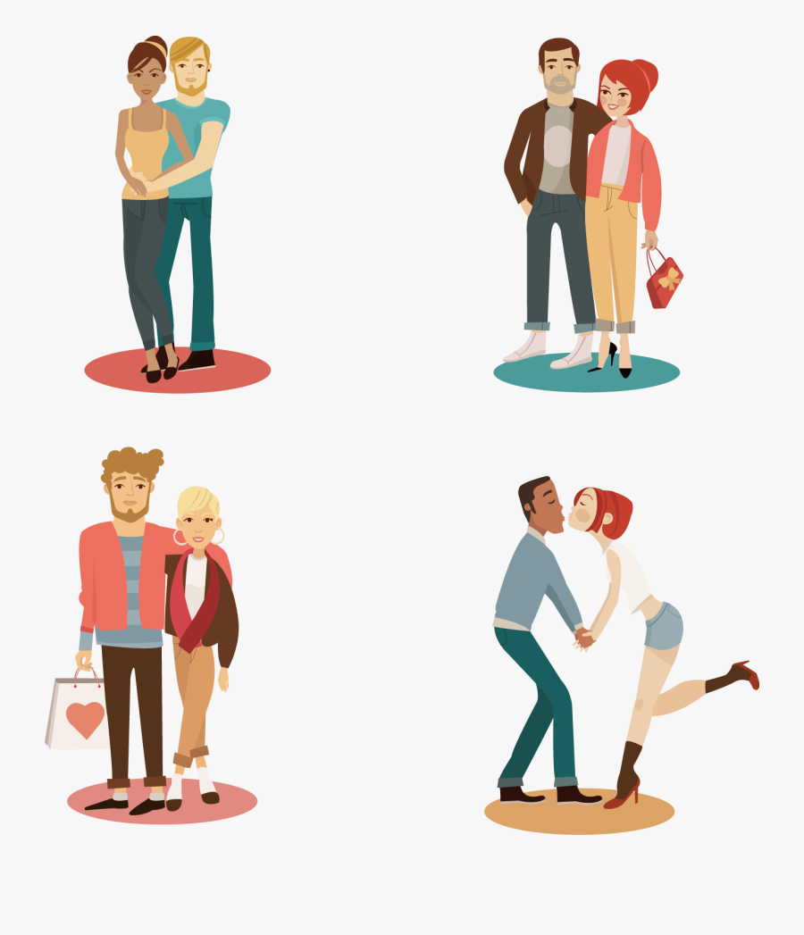 Clip Art Romantic Couples Picture - Sentimental Gifts, Transparent Clipart