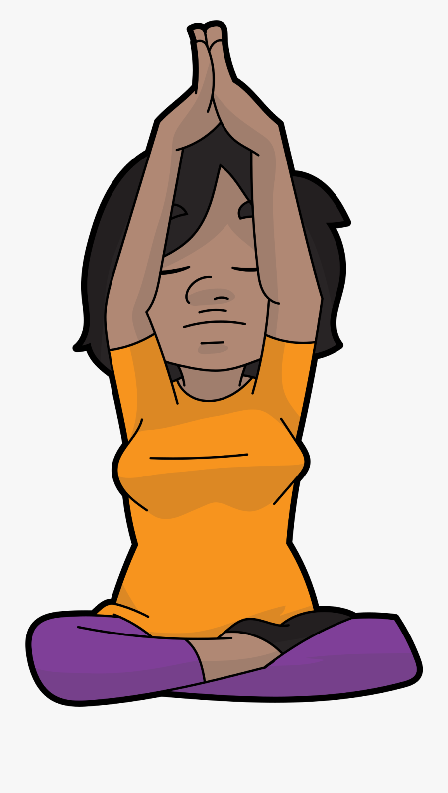 Fitness Woman Cartoon Black, Transparent Clipart
