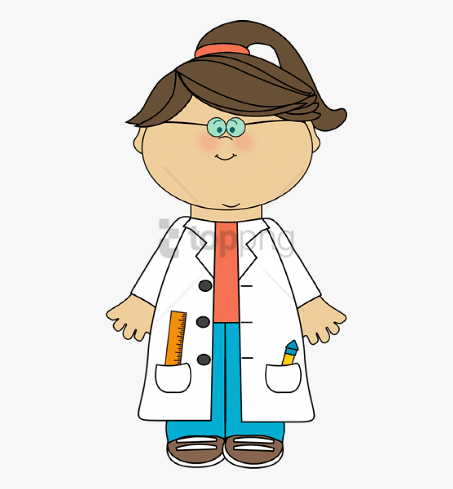Free Png Kids Pushing Kids Clipart Png Image With Transparent - Girl Scientist Clipart, Transparent Clipart