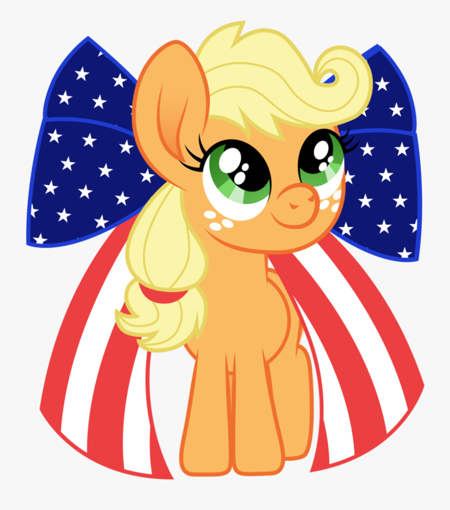 American Applejack Artist - July Usa My Little Pony, Transparent Clipart