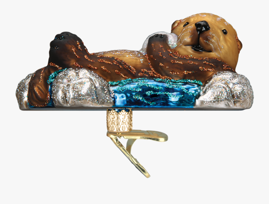 Sea Old World Christmas - Old World Christmas Otter, Transparent Clipart