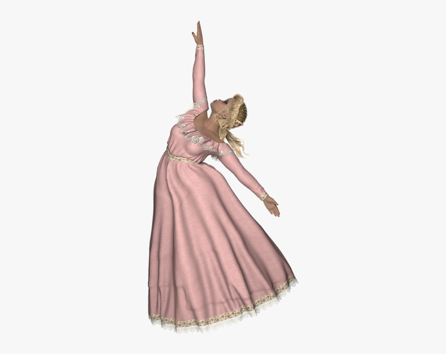 Dancer Dancing Woman - Pink Ballerina No Background, Transparent Clipart