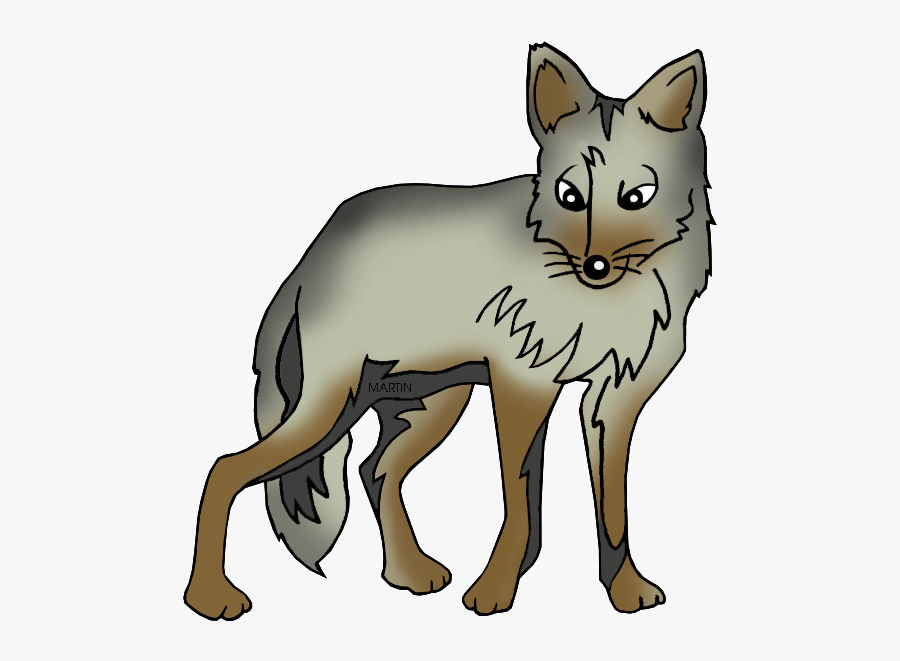 State Mammal Of South Dakota - Coyote Clipart Png, Transparent Clipart
