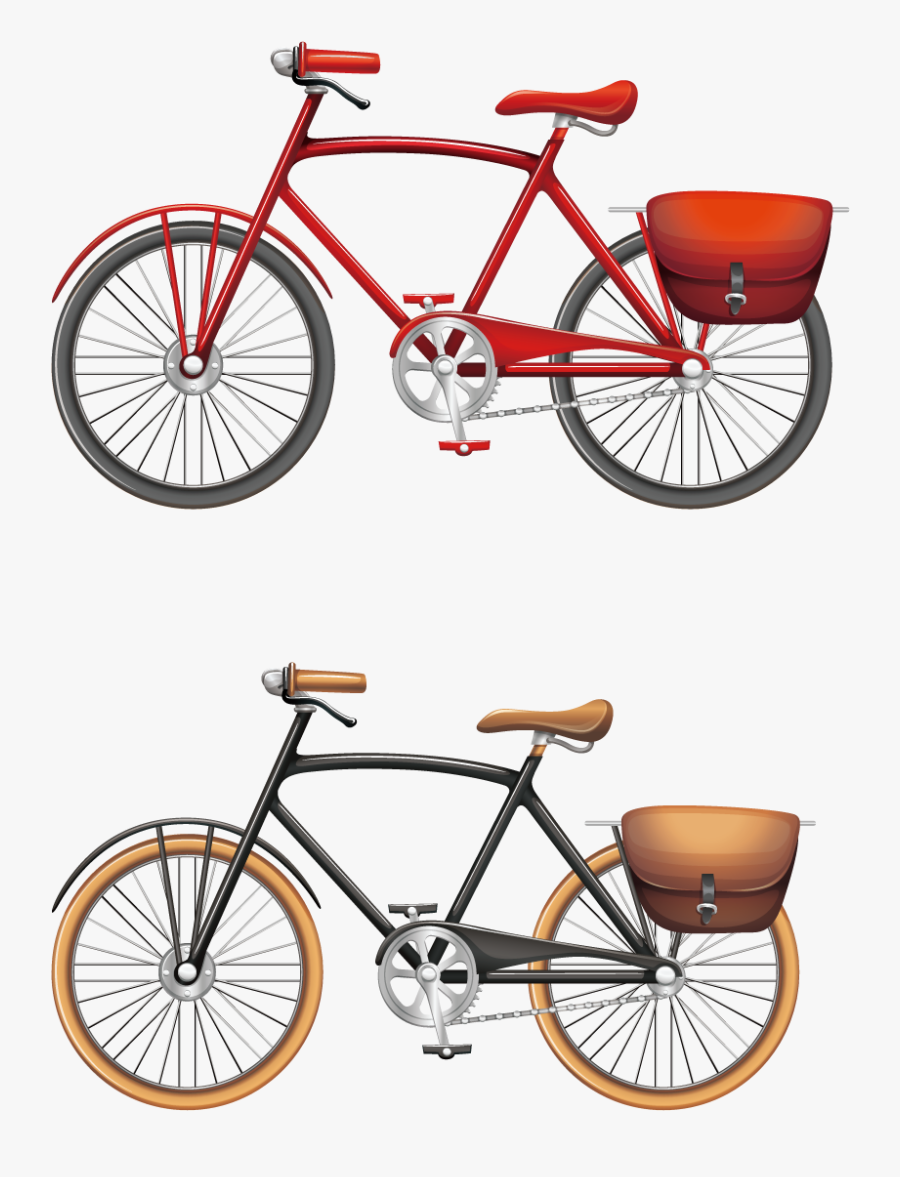Bicycle Stock Photography Clip Art - Different Kind Of Bicycles, Transparent Clipart