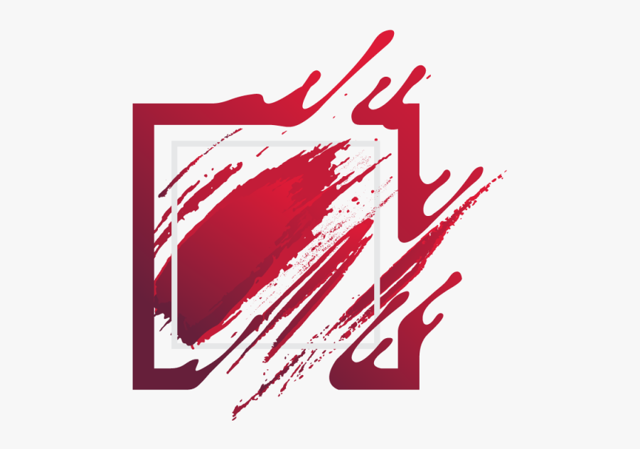 Paint Brush Frame Png, Transparent Clipart