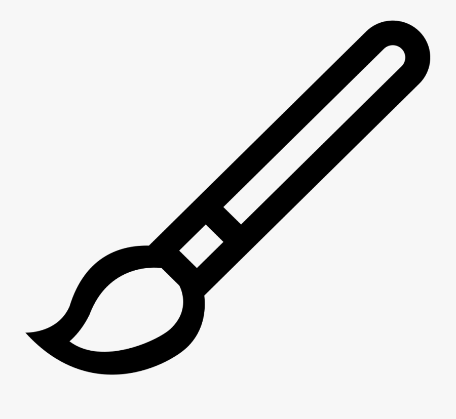 Transparent Paintbrush Clipart Png - Paint Brush Icon Outline , Free ...