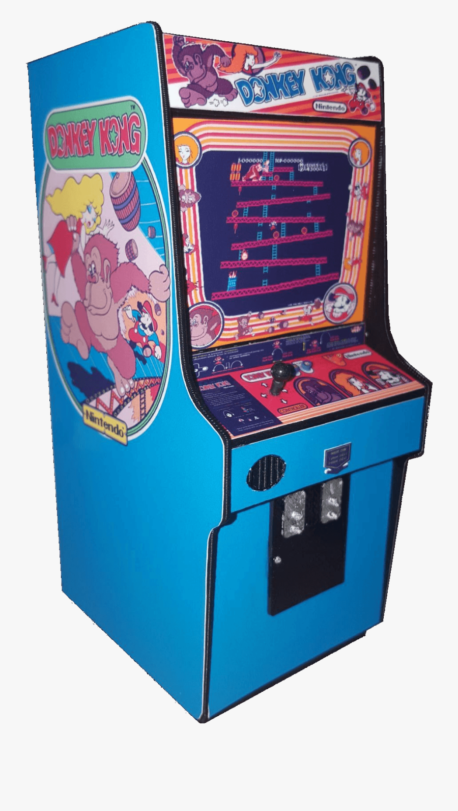 Donkey Kong Arcade Cabinet - Donkey Kong Arcade Machine, Transparent Clipart