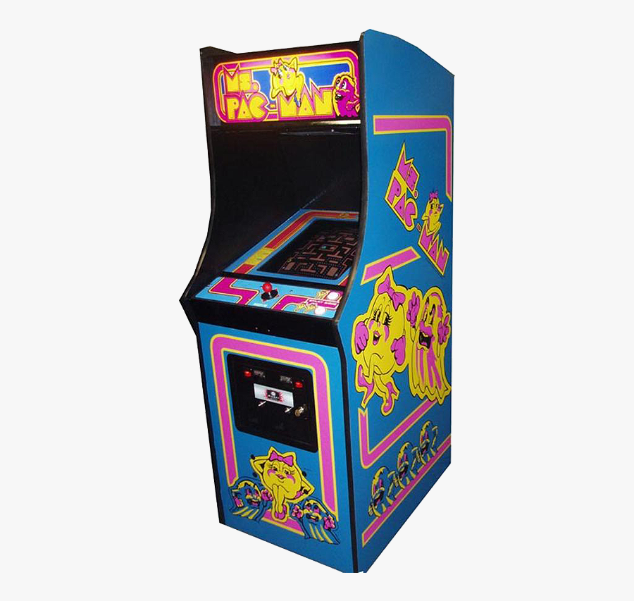 Ms Pac Man Transparent - Arcade Machines Ms Pac Man, Transparent Clipart