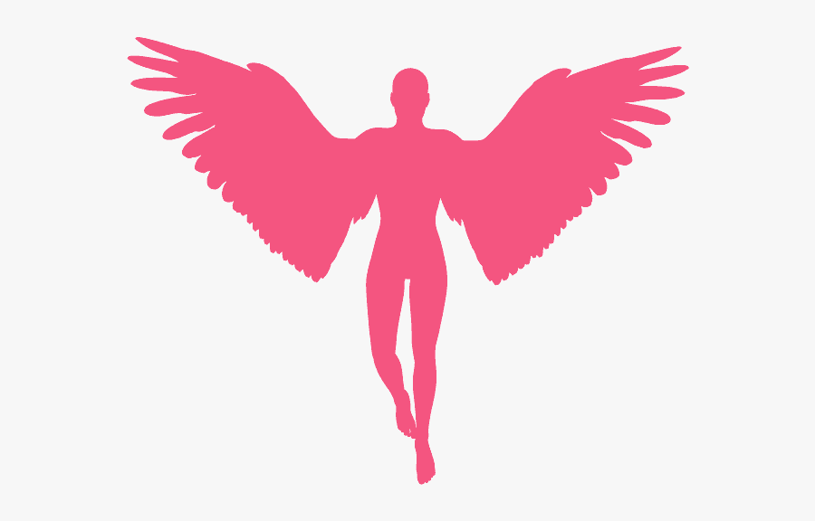 Male Angel Silhouette Png, Transparent Clipart
