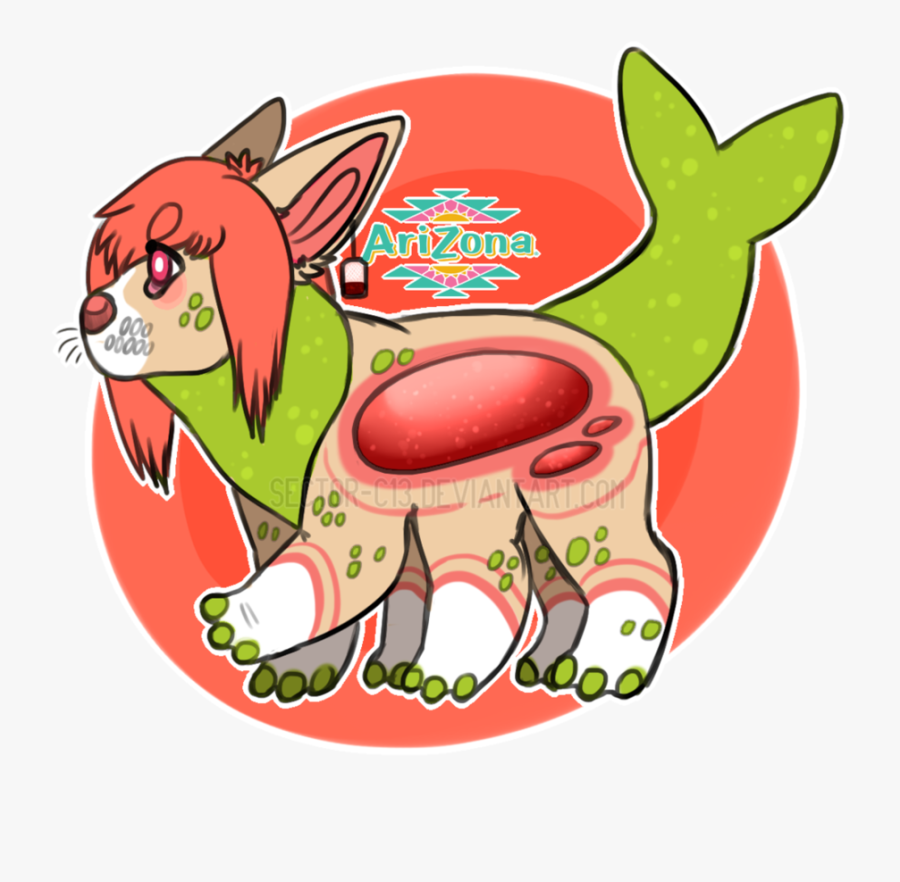 Stock Arizona Strawberry Kiwi Pup Custom By Jollymutt - Cartoon, Transparent Clipart