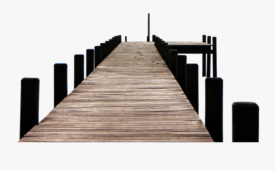 Structure,parallel,black And White,handrail,plank - Jetty Png, Transparent Clipart