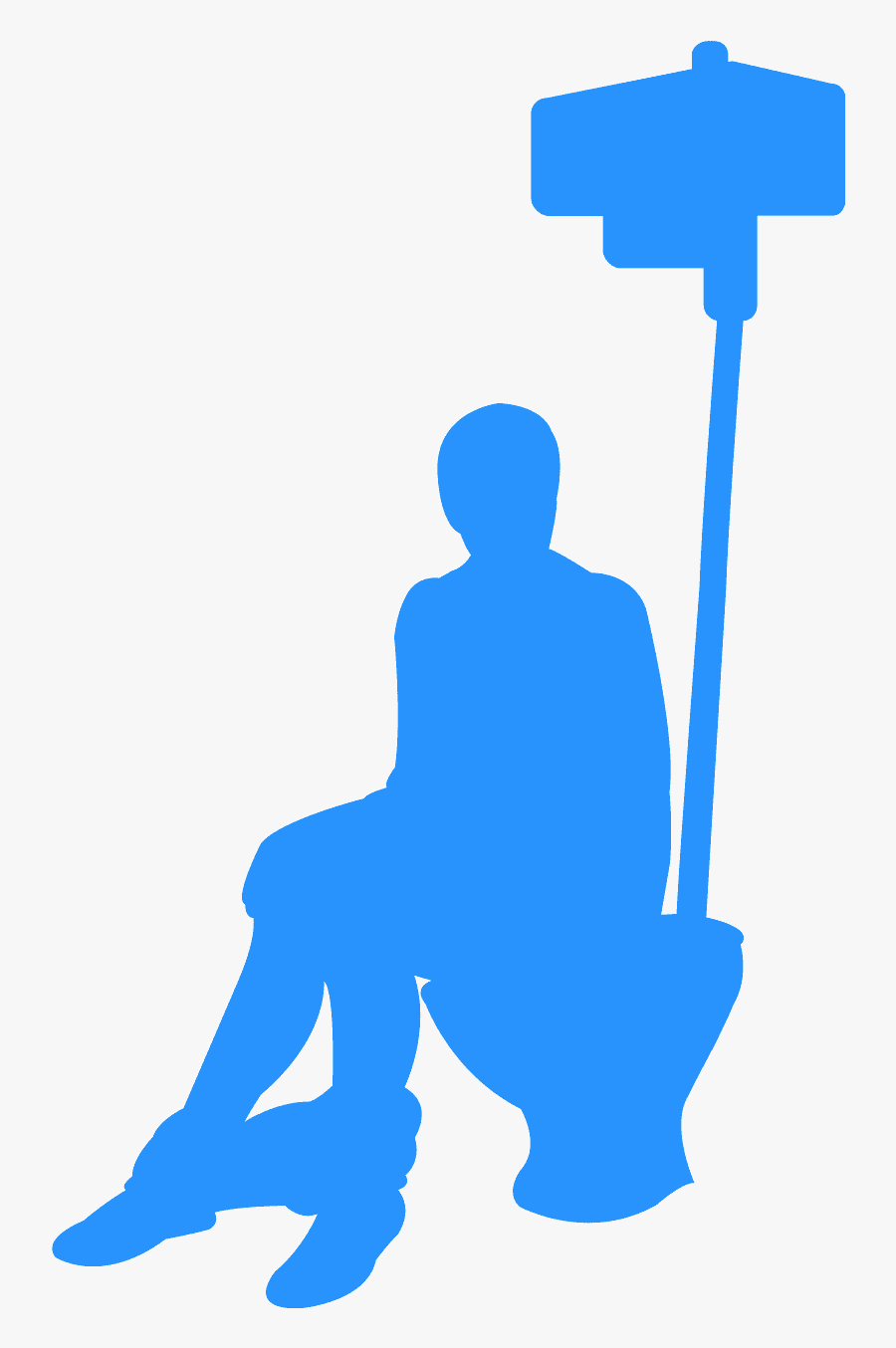 Man On Toilet Vector, Transparent Clipart