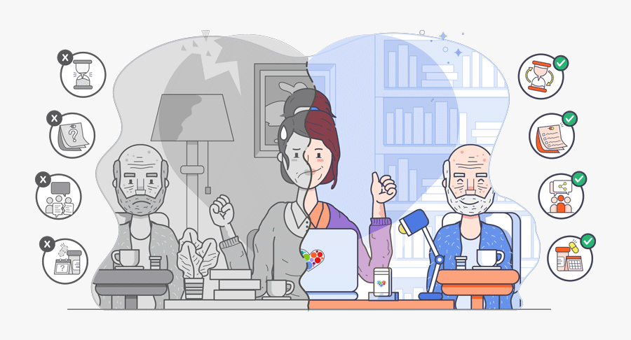 Carefolk Family - Cartoon, Transparent Clipart