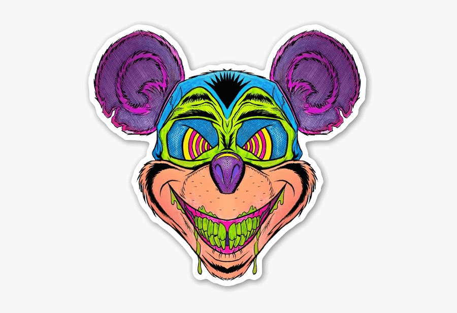 Icky Mouse Sticker - Cartoon, Transparent Clipart