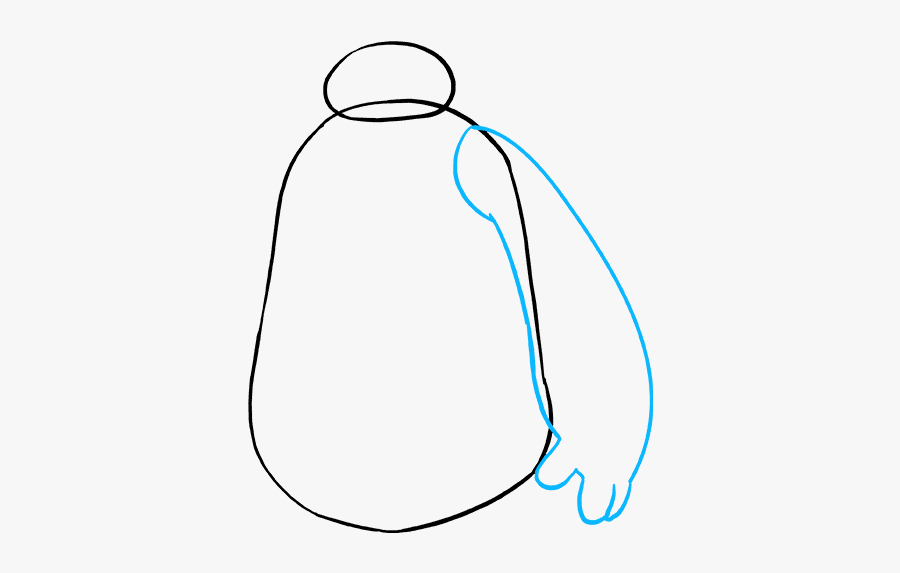 How To Draw Baymax From Big Hero - Line Art, Transparent Clipart