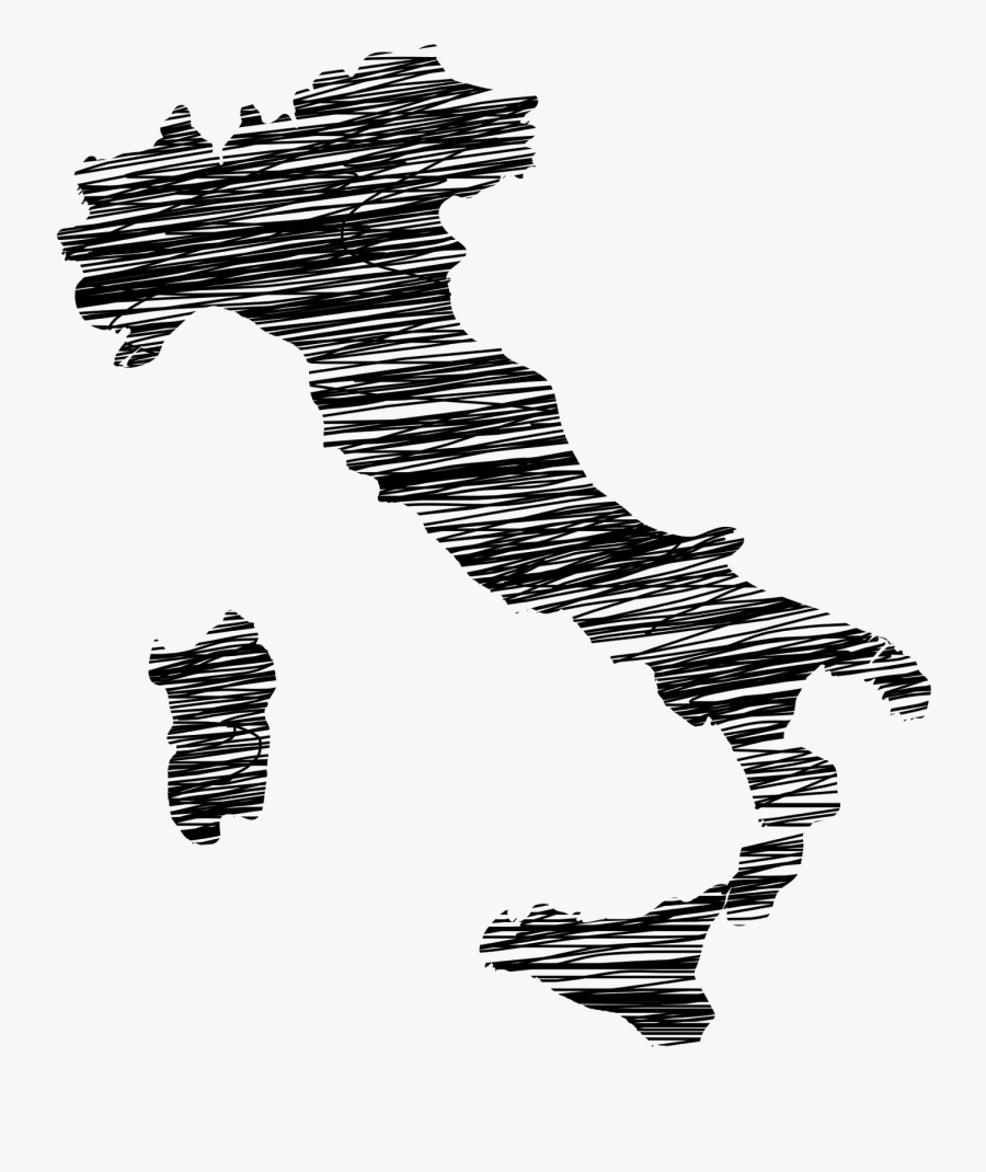 Italy Map Icon, Transparent Clipart