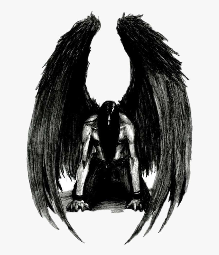 Fallen Angel Drawing Azrael Lucifer - Fallen Angel Png, Transparent Clipart
