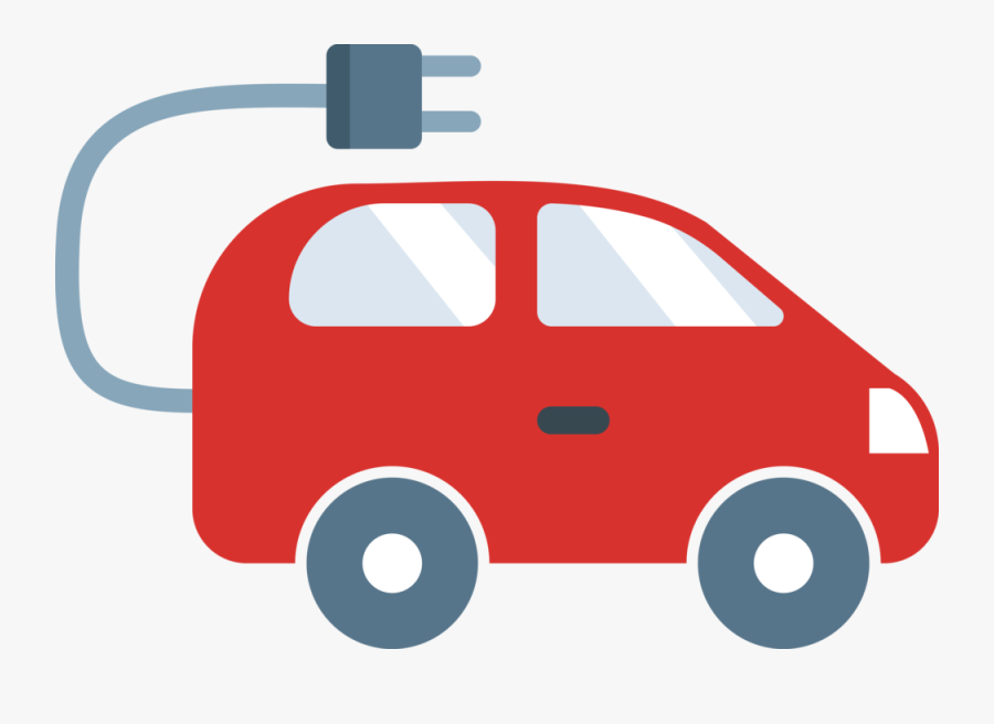 Electric Car - E, Transparent Clipart
