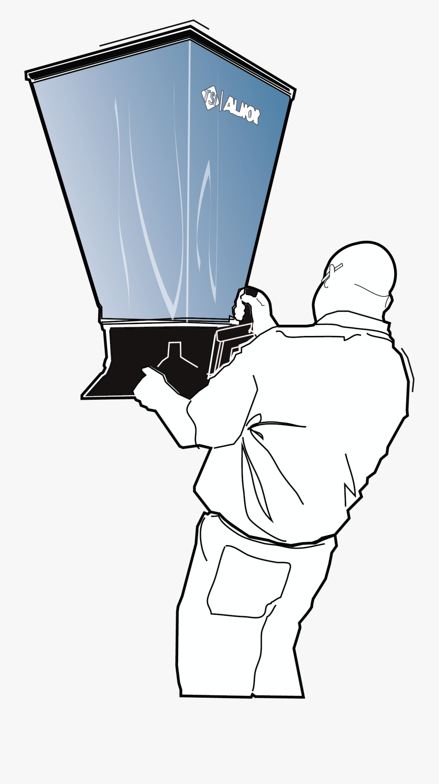 Transparent Hvac Technician Clipart - Cartoon, Transparent Clipart