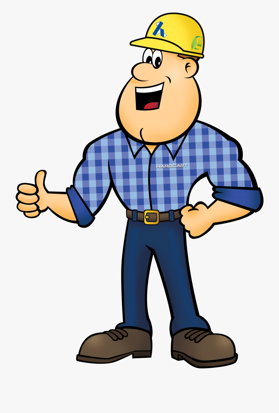 Mr - Hardcast - Clipart Technician Worker Thumbs Up Transparent Background, Transparent Clipart