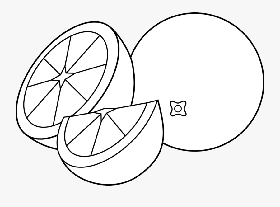 Orange Clipart Black And White, Transparent Clipart