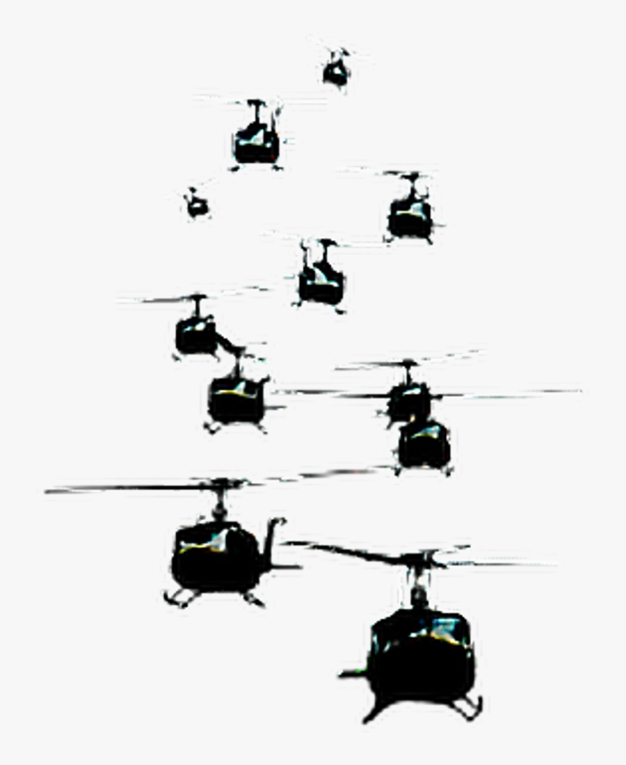 Bell Uh 1 Iroquois Helicopter Rotor T Shirt Bell Huey - Vietnam Huey Helicopter Silhouette, Transparent Clipart
