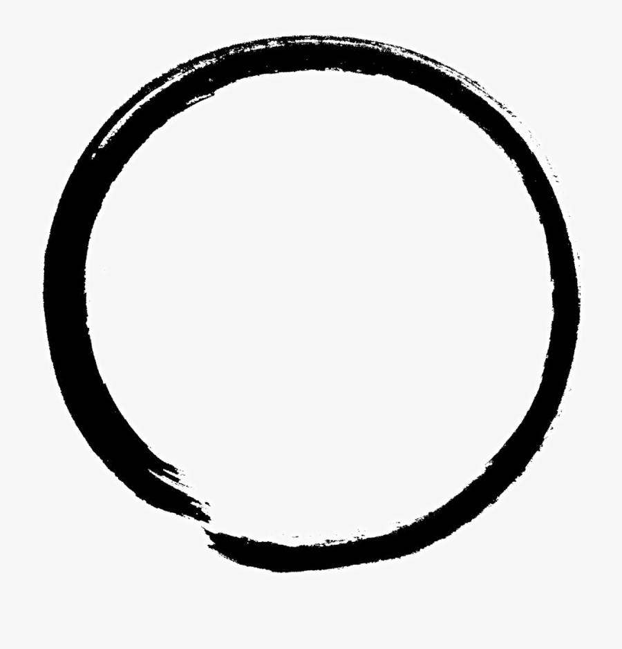 Round Black And White, Transparent Clipart