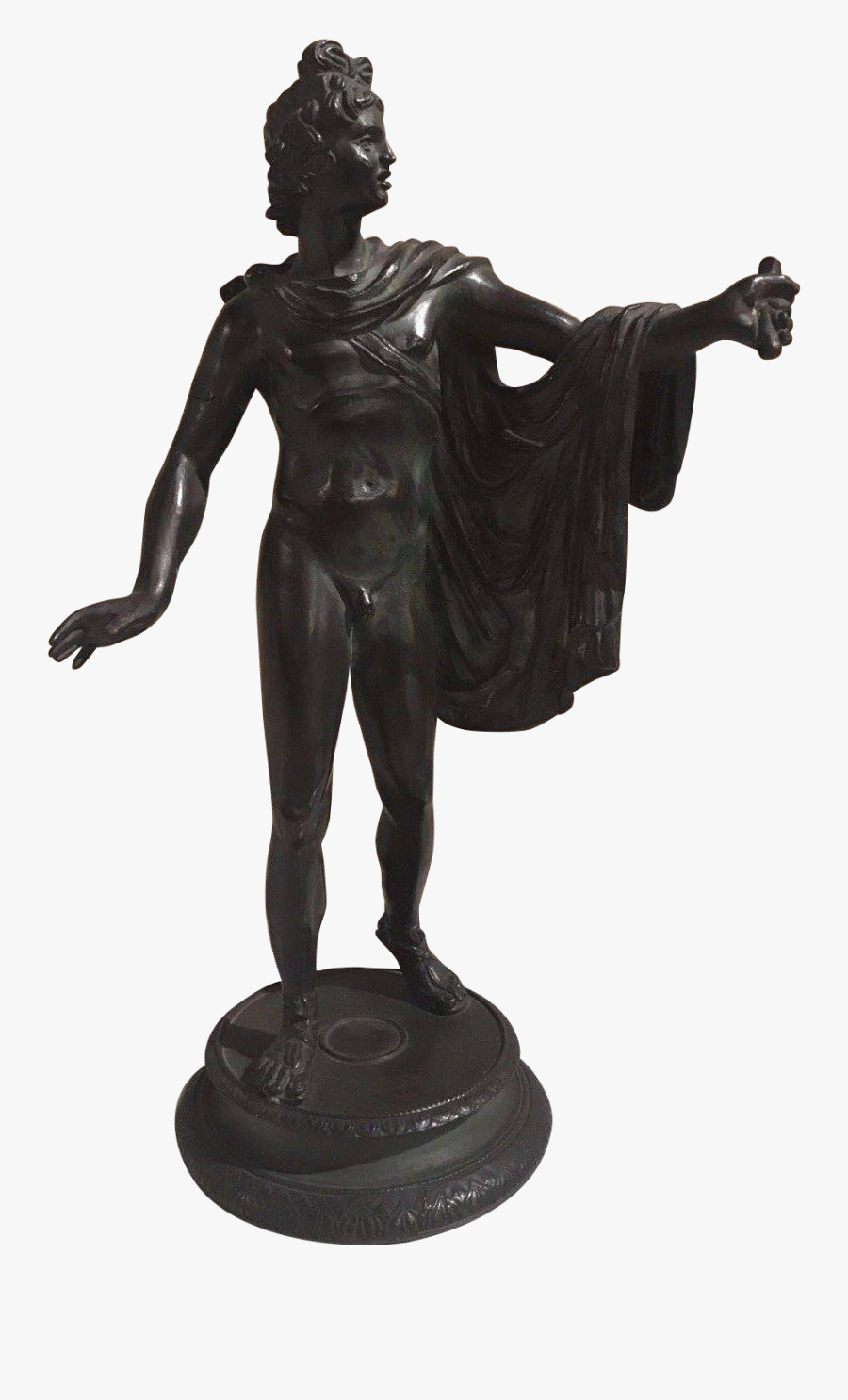 Apollo Drawing Greek Statue - Statue, Transparent Clipart