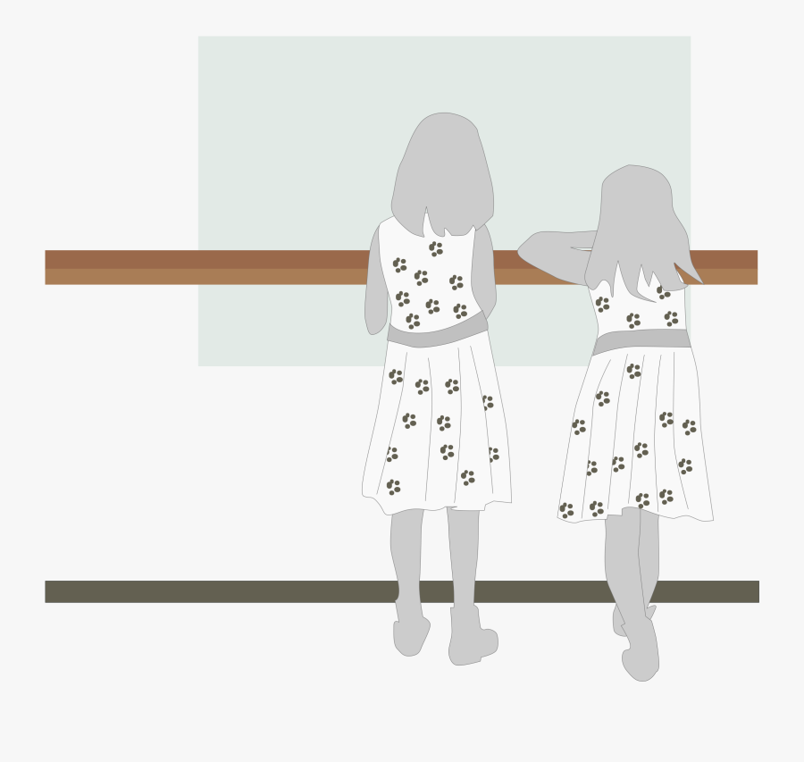 Museum Clipart Painting - Two Girls At A Museum, Transparent Clipart