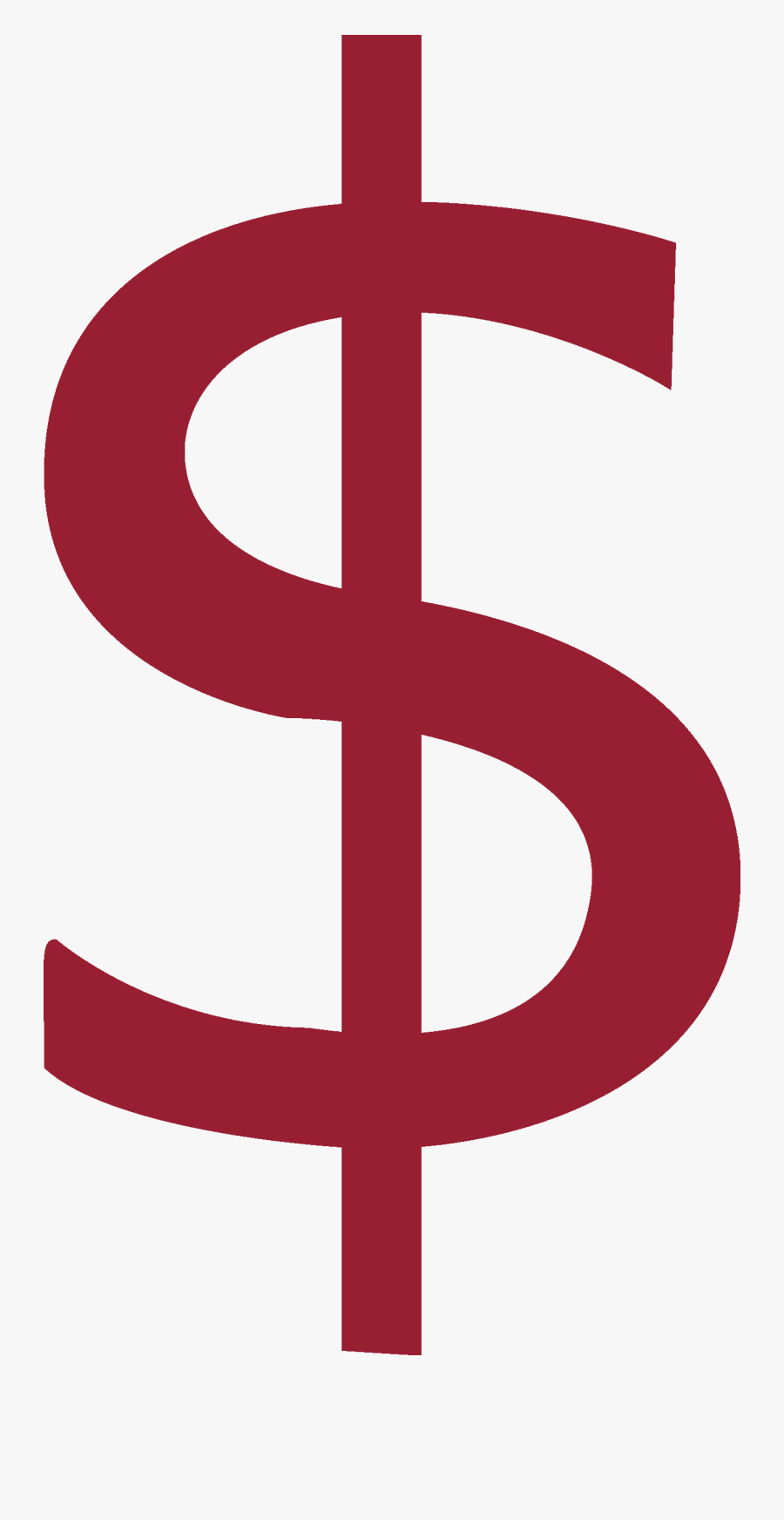 "" - Red Dollar Sign Png, Transparent Clipart