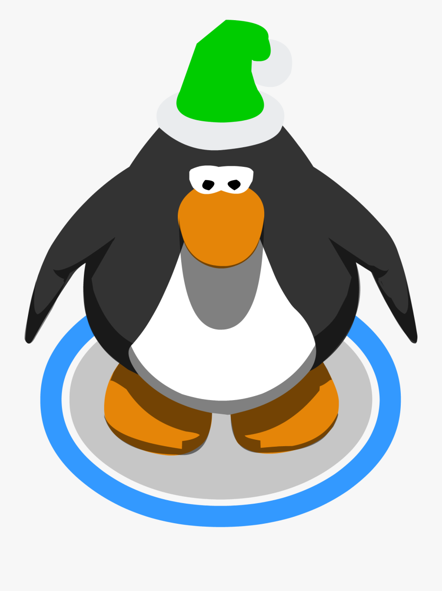 Elf Hat Ingame - Club Penguin Kermit Costume, Transparent Clipart