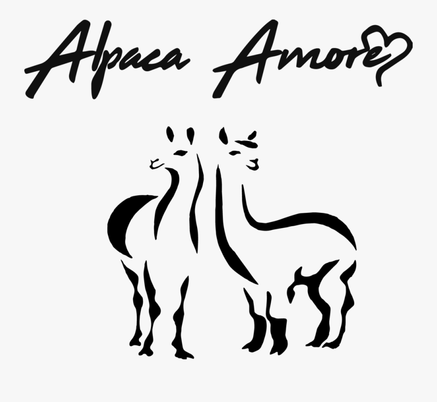 Alpaca Clip Art Black And White, Transparent Clipart