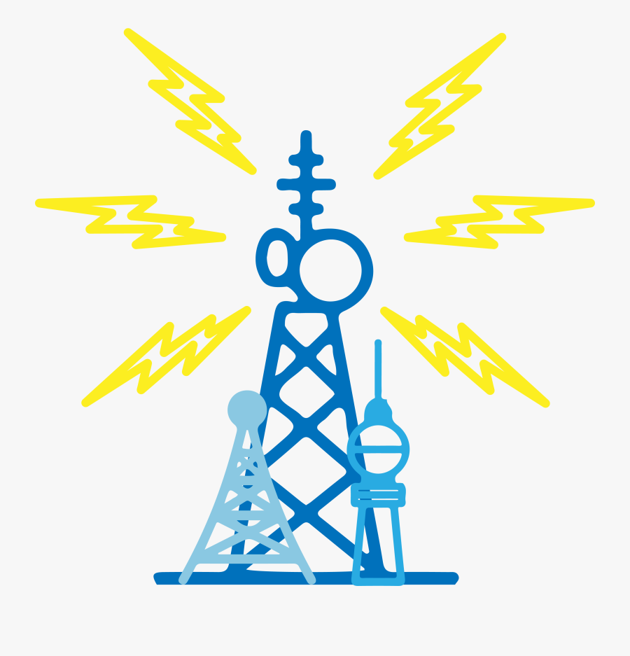 Network Tower Icon, Transparent Clipart