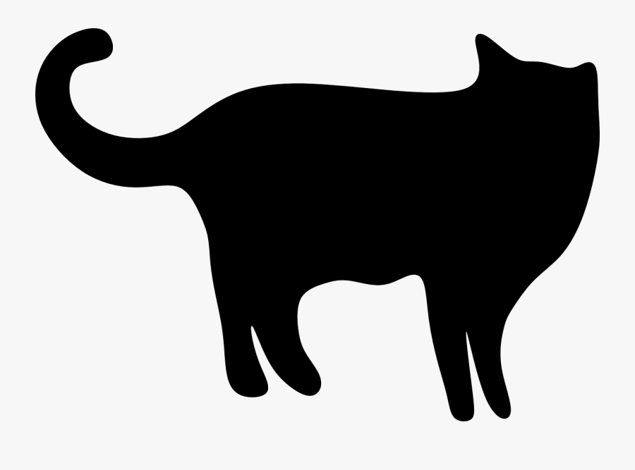 Kot Sylwetka, Transparent Clipart