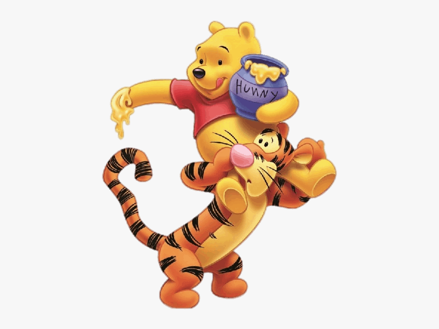 Winnie The Pooh On Tigger"s Shoulders - Pooh Bear Good Morning, Transparent Clipart