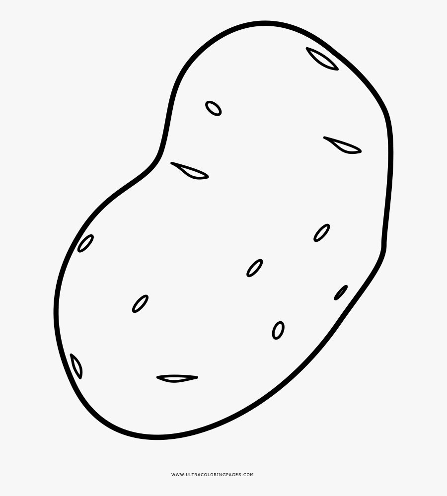 Download Potato Coloring Page - Potato Black And White , Free Transparent Clipart - ClipartKey