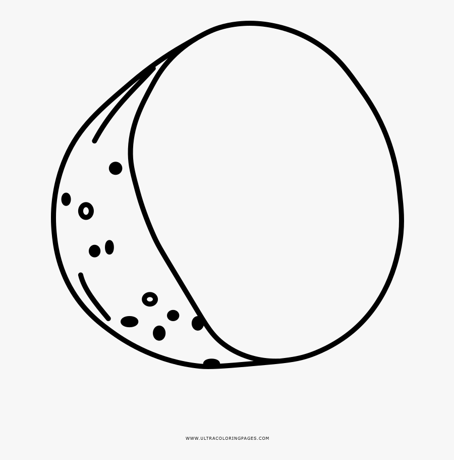 Potato Coloring Page - Line Art, Transparent Clipart