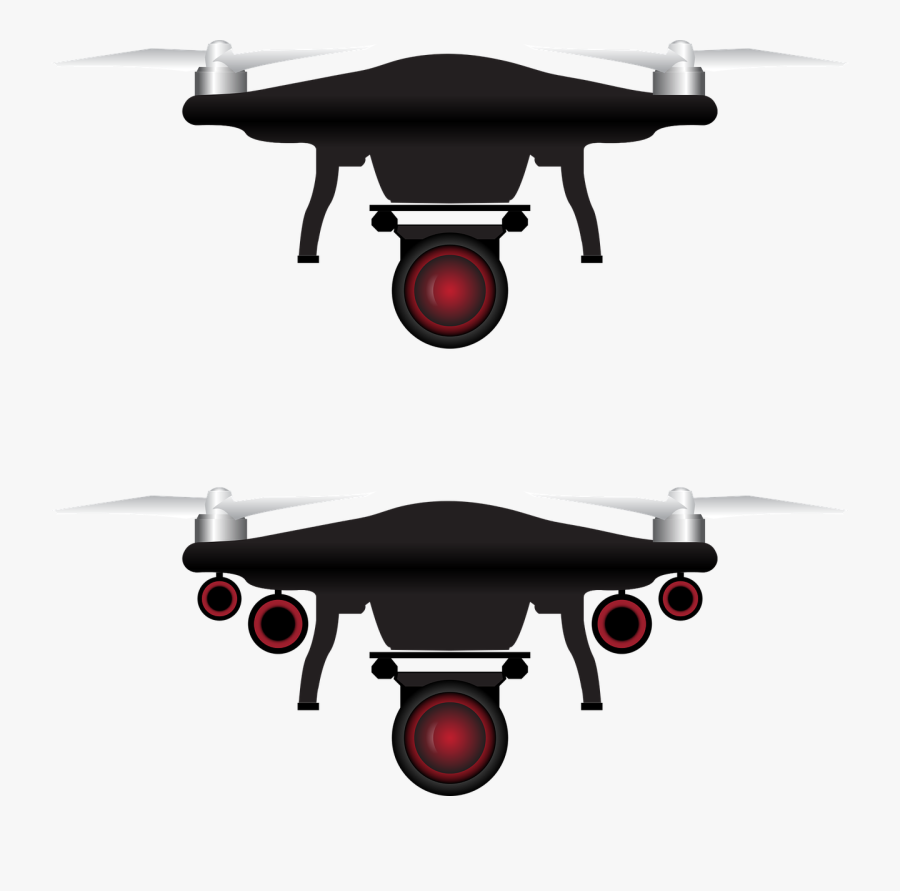 Drone, Icon, Camera, Aerial, Remote, White, Aircraft - Drone Congratulations, Transparent Clipart