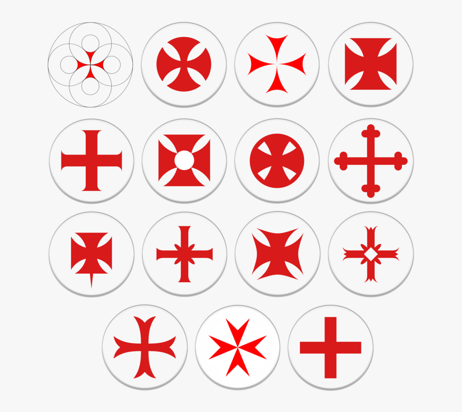 Area,text,symbol - Knights Templar Symbols, Transparent Clipart