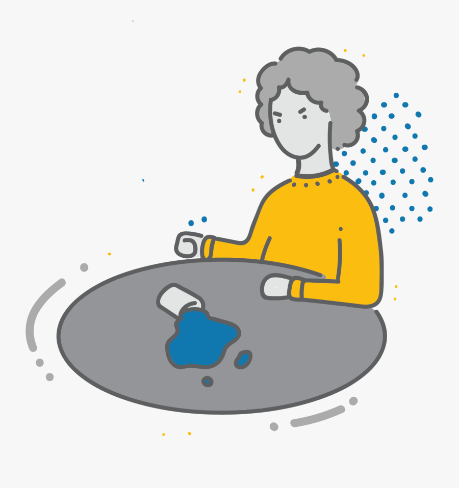 Anger Irritabiliy Responding To Warning Signs - Sitting, Transparent Clipart