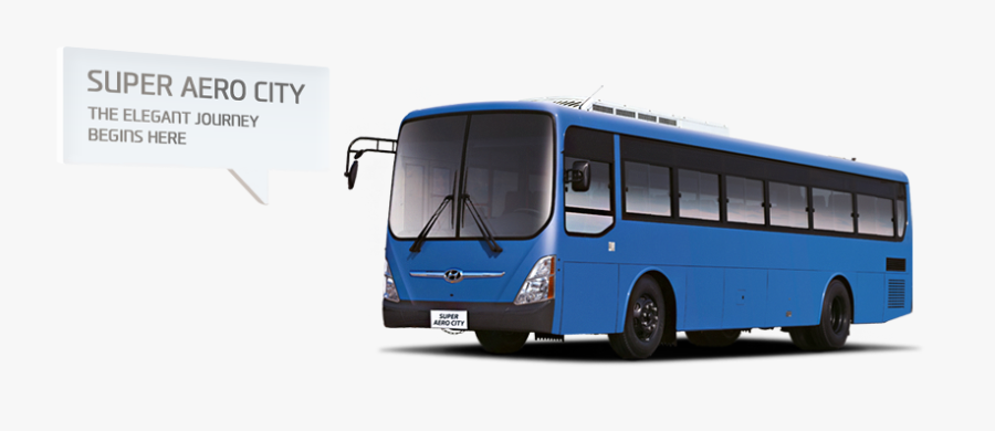 Steering Vector Bus - Hyundai Super Aero City Bus, Transparent Clipart