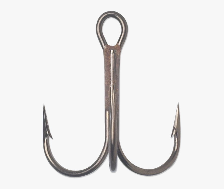 Vmc Round Bend Treble Fish Hooks Bronze Finish Size - Tallas De Anzuelo Triple, Transparent Clipart