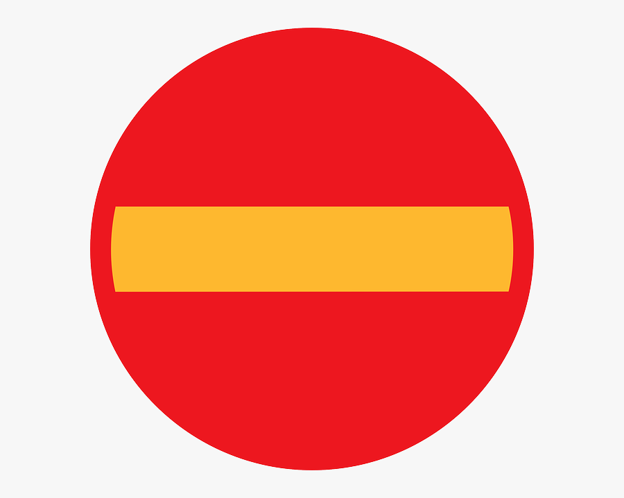 Free Vector No Entry Clip Art - Soobrakajni Znaci, Transparent Clipart