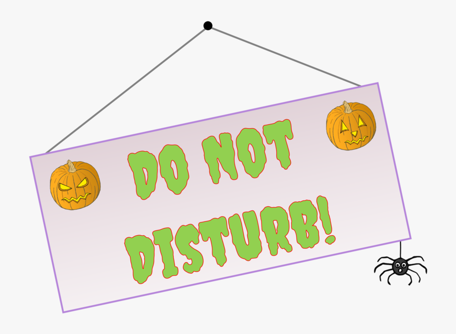 Do Not Disturbcover - Halloween Do Not Disturb Sign, Transparent Clipart