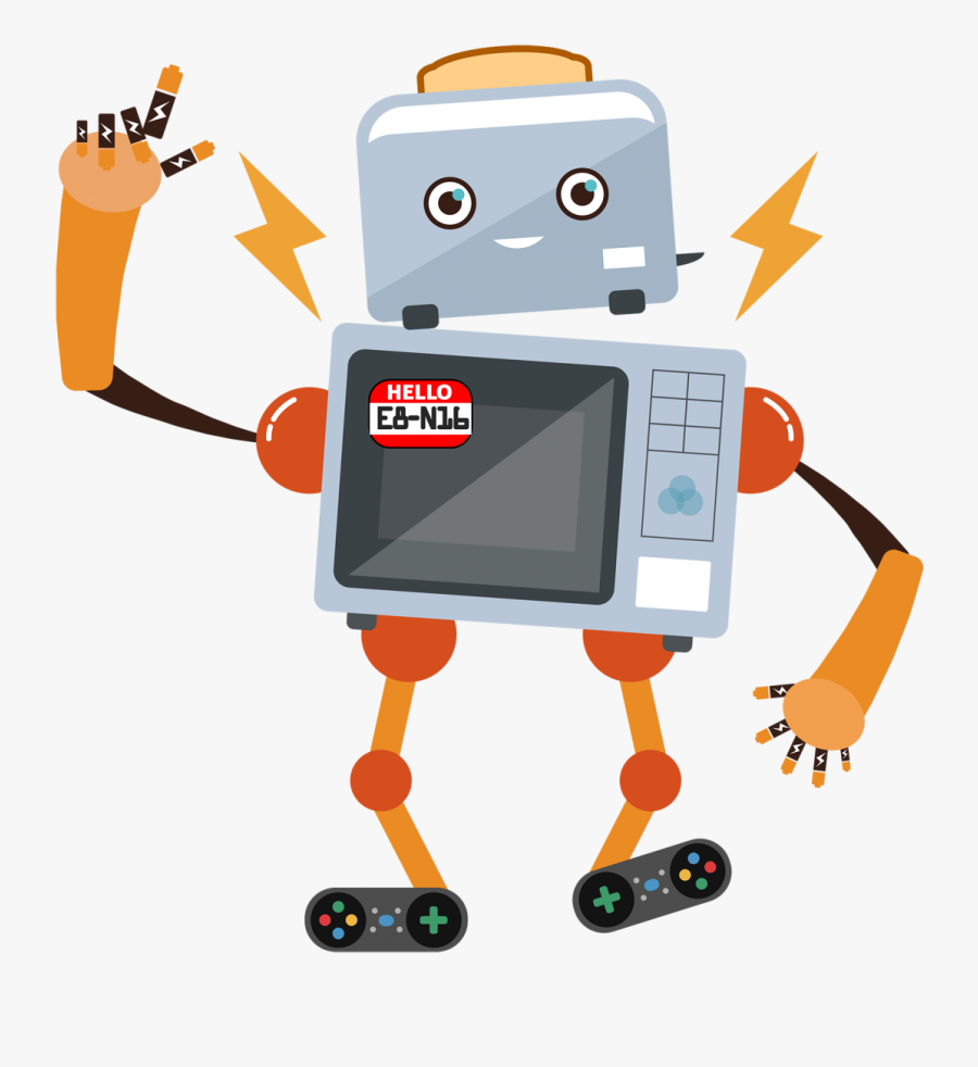 Electronics Clipart Electronic Repair - Robot Recycled Png, Transparent Clipart