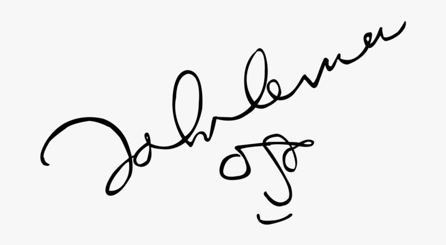 Transparent John Lennon Png - John Lennon Signature Transparent, Transparent Clipart