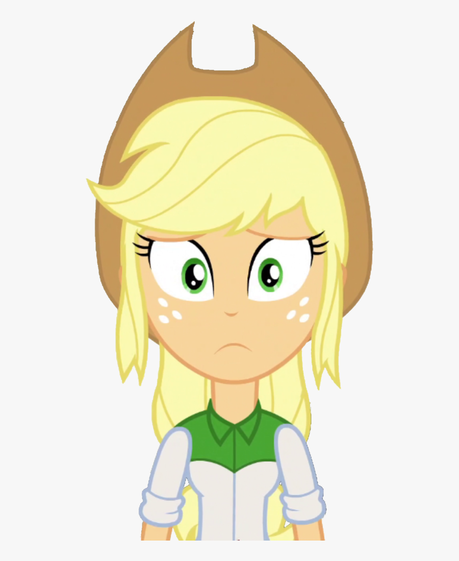 Transparent Confused Student Clipart - Eg Applejack Png, Transparent Clipart