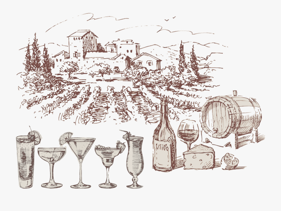 Shot Clipart Alcohol Bar - Wine Barrel Wall Art, Transparent Clipart