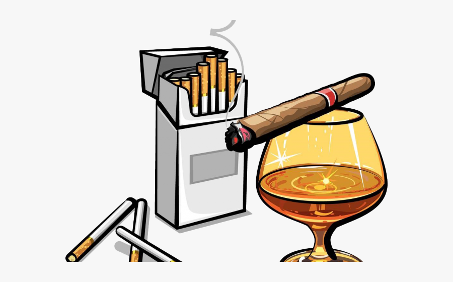 Alcohol And Smoking Clipart, Transparent Clipart