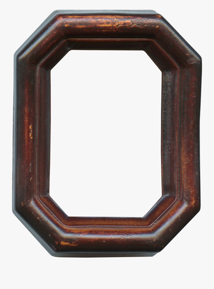 Dark Wood Frame Png - Platter, Transparent Clipart